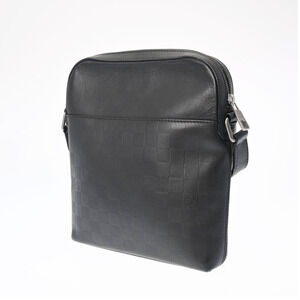 Louis Vuitton Black Infini Damier Shoulder District Bag Leather Pochette